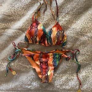 LuliFama two piece swimsuit (multi colored)